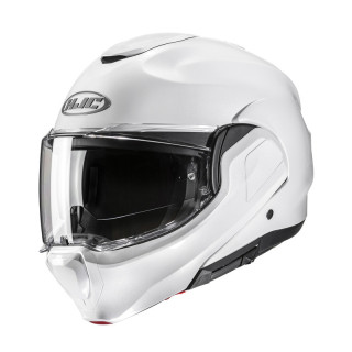 KASK MOTOCYKLOWY HJC F100 SOLID PEARL WHITE