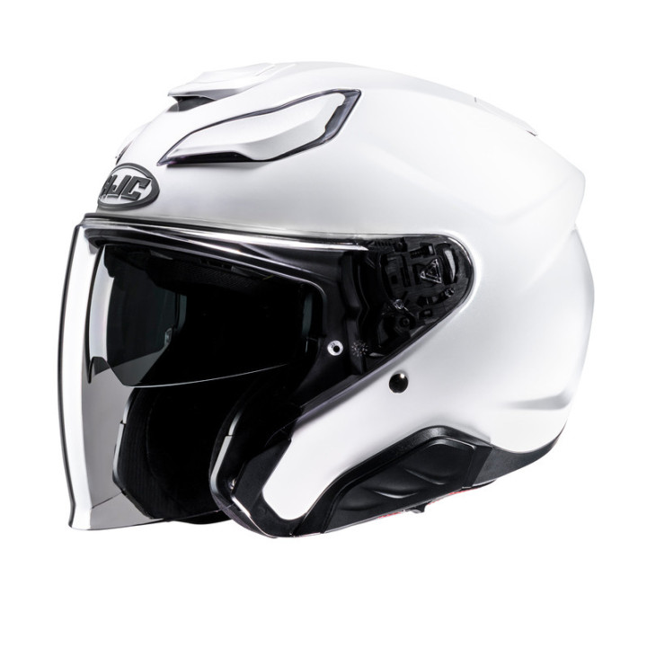 KASK MOTOCYKLOWY HJC F31 SOLID PEARL WHITE
