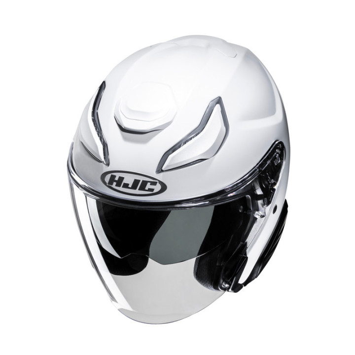 KASK MOTOCYKLOWY HJC F31 SOLID PEARL WHITE