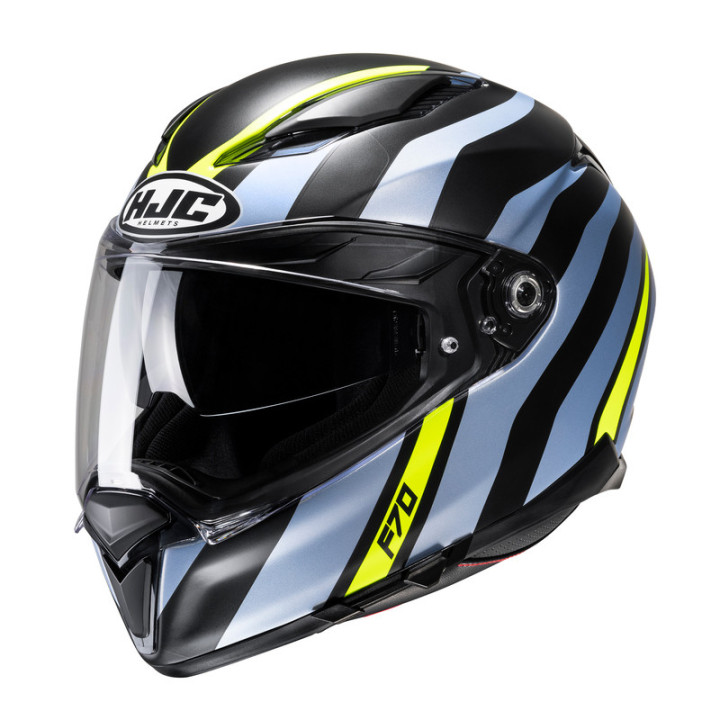 KASK MOTOCYKLOWY HJC F70 GALLA BLUE YELLOW M