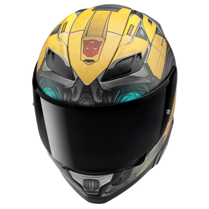 KASK MOTOCYKLOWY HJC F71 BUMBLEBEE HASBRO YELLOW BLACK