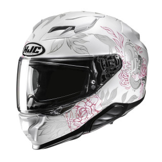 KASK MOTOCYKLOWY HJC F71 ELIZ WHITE PINK