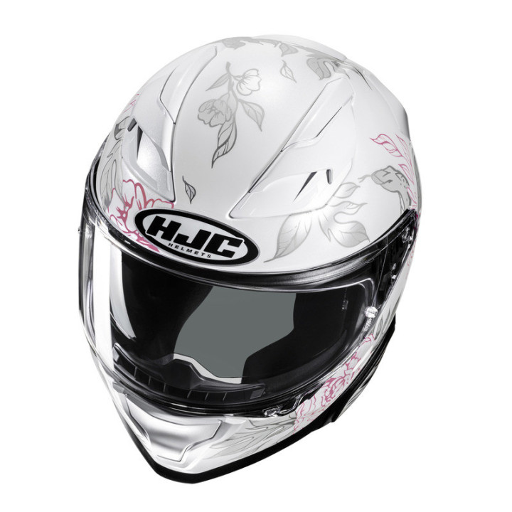KASK MOTOCYKLOWY HJC F71 ELIZ WHITE PINK