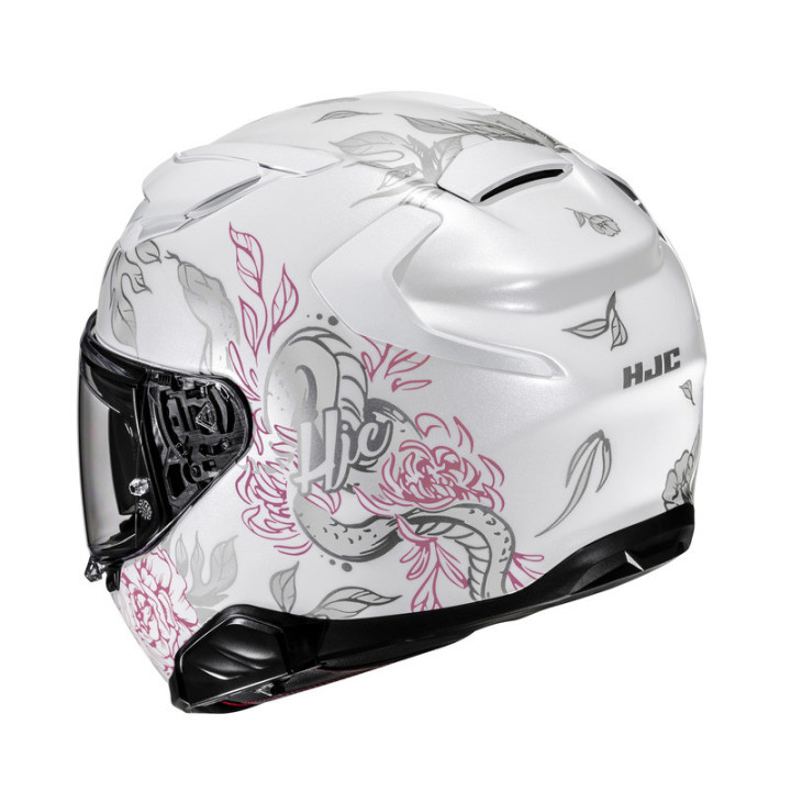 KASK MOTOCYKLOWY HJC F71 ELIZ WHITE PINK