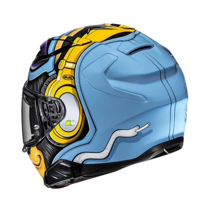 KASK MOTOCYKLOWY HJC F71 MONKEY DJ BLUE ORANGE
