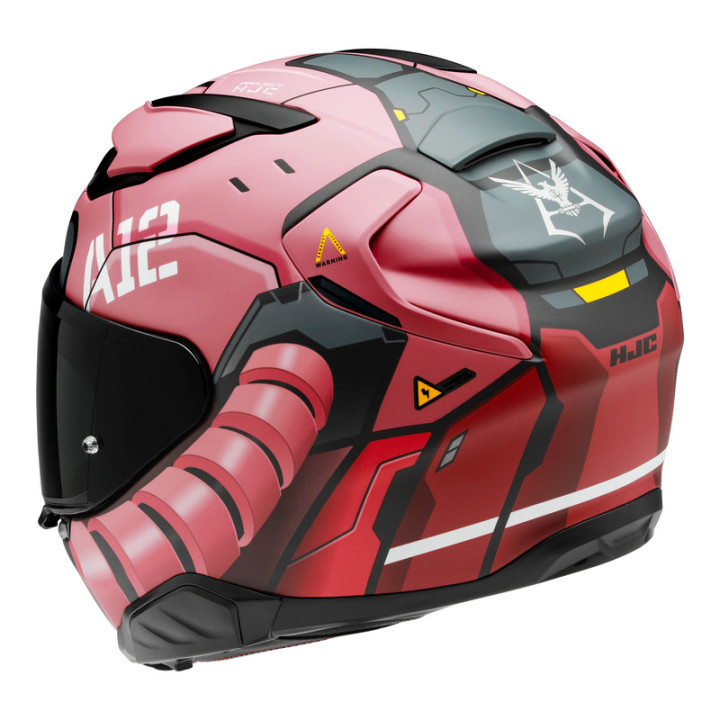 KASK MOTOCYKLOWY HJC F71 ZAKU BANDAI NAMCO RED BLACK