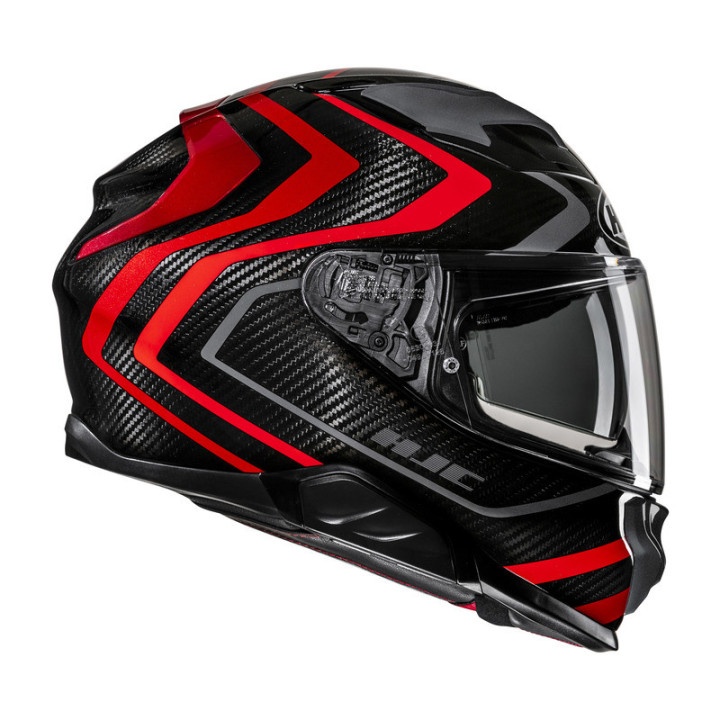 KASK MOTOCYKLOWY HJC F71 CARBON NEVIO BLACK RED