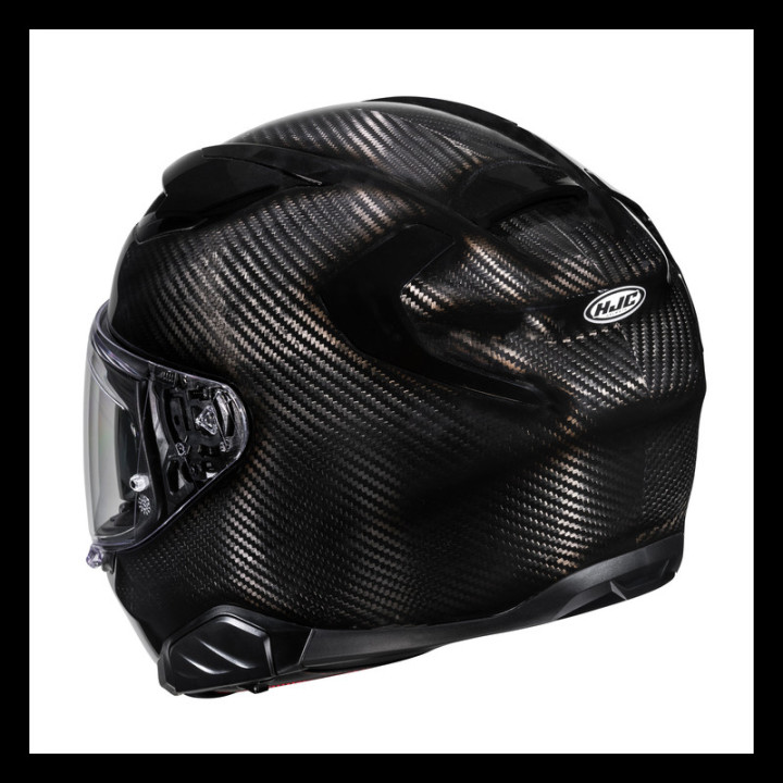 KASK MOTOCYKLOWY HJC F71 SOLID CARBON BLACK