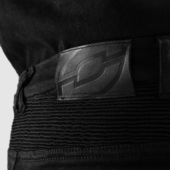 JEANSY MOTOCYKLOWE OZONE FASTER TAPERED FIT BLACK