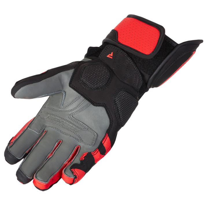 RĘKAWICE MOTOCYKLOWE REBELHORN FIGHTER BLACK FLUO RED