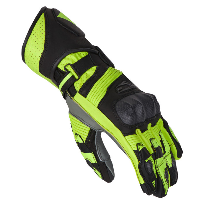 RĘKAWICE MOTOCYKLOWE REBELHORN FIGHTER BLACK FLUO YELLOW
