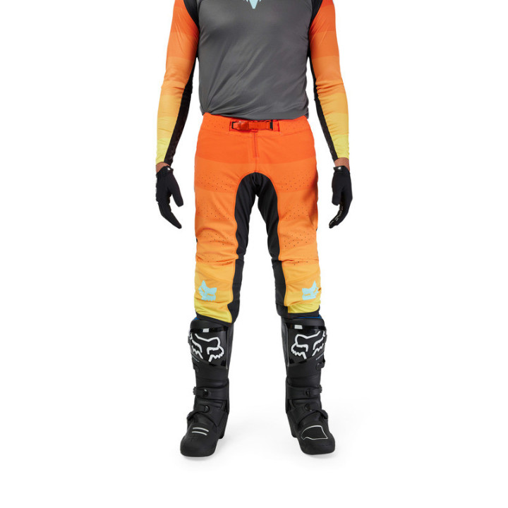 SPODNIE MOTOCYKLOWE FOX FLEXAIR GRID BLACK ORANGE 32