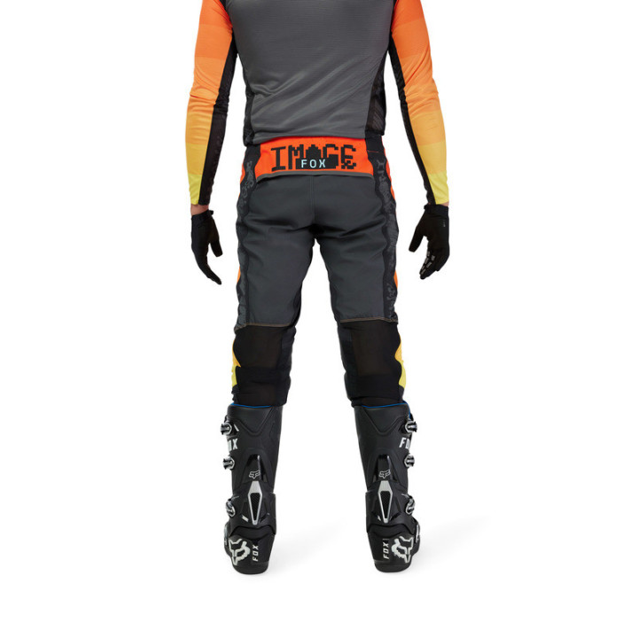SPODNIE MOTOCYKLOWE FOX FLEXAIR GRID BLACK ORANGE 32
