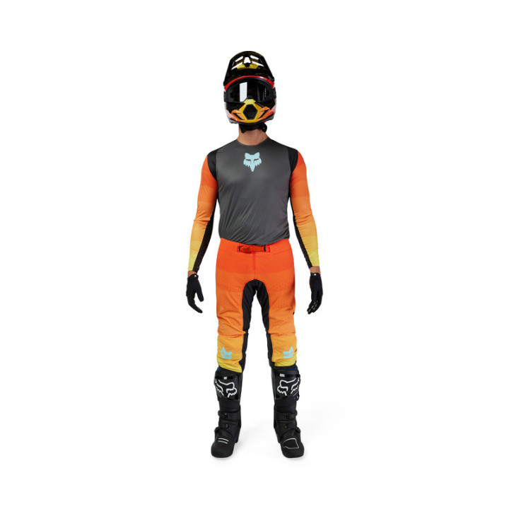 SPODNIE MOTOCYKLOWE FOX FLEXAIR GRID BLACK ORANGE 32