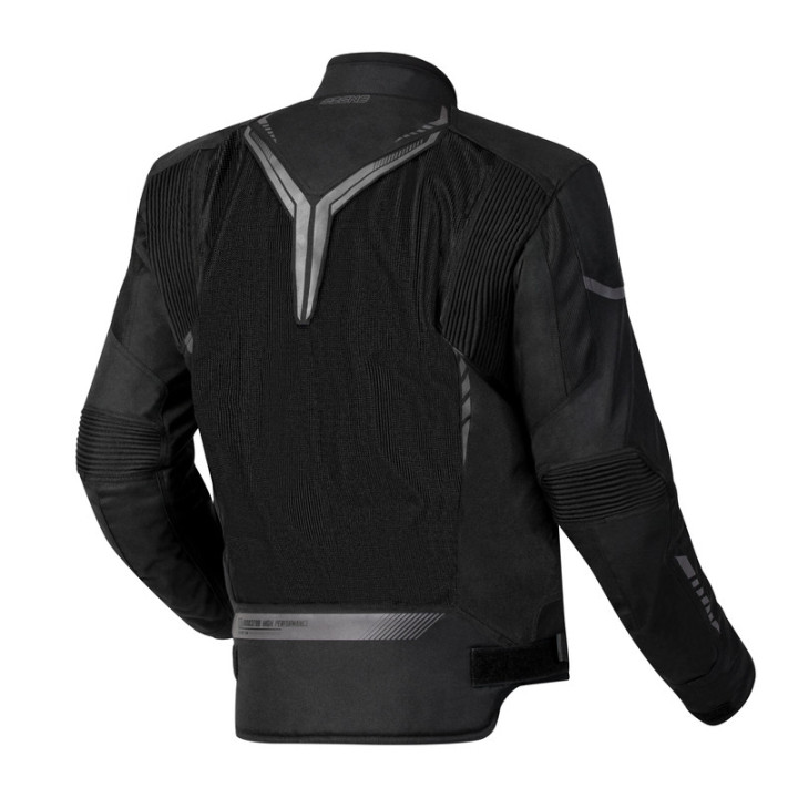 KURTKA MOTOCYKLOWA TEKSTYLNA OZONE FLOW BLACK 10XL