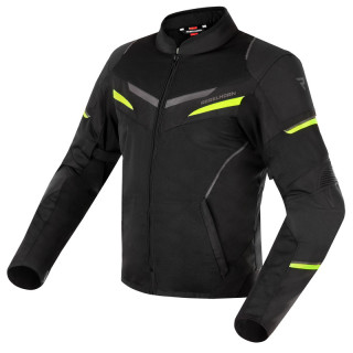 KURTKA MOTOCYKLOWA TEKSTYLNA REBELHORN FLUX BLACK FLUO YELLOW