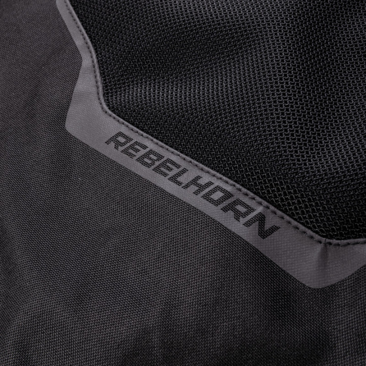 KURTKA MOTOCYKLOWA TEKSTYLNA REBELHORN FLUX BLACK FLUO YELLOW XS
