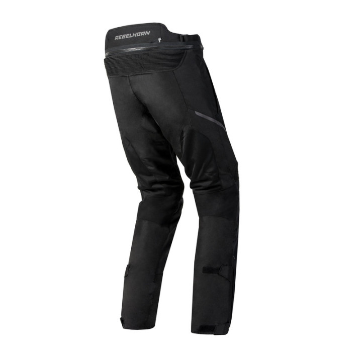 SPODNIE MOTOCYKLOWE TEKSTYLNE REBELHORN FLUX BLACK 4XL