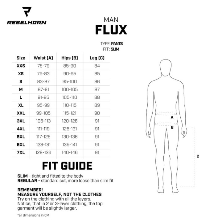 SPODNIE MOTOCYKLOWE TEKSTYLNE REBELHORN FLUX BLACK 4XL