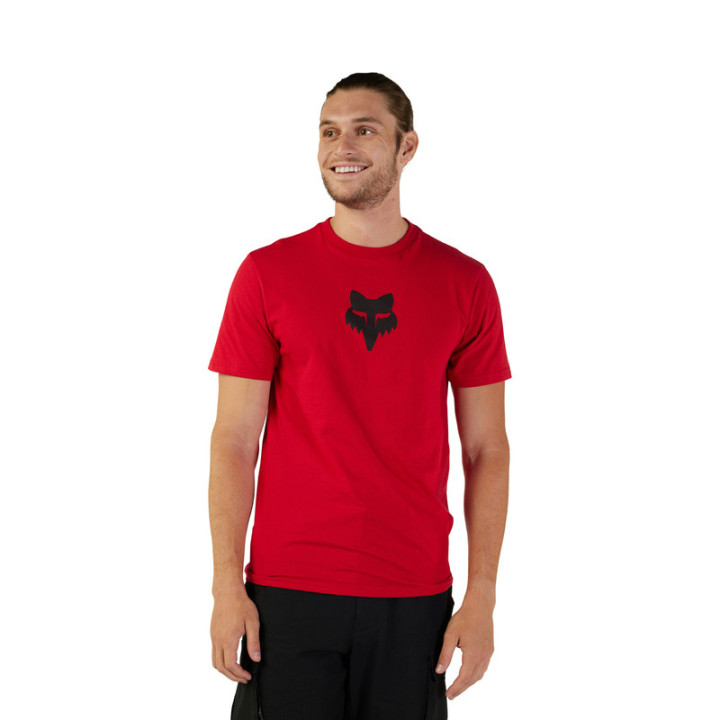 T-SHIRT FOX HEAD FLAME RED