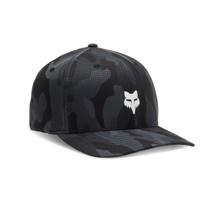 CZAPKA Z DASZKIEM FOX HEAD TECH FLEXFIT BLACK CAMO
