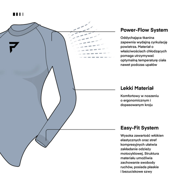 BODY TERMOAKTYWNE DAMSKIE REBELHORN FREEZE 2 BLACK