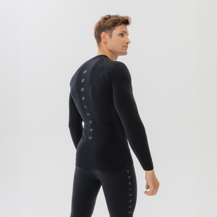 KOSZULKA TERMOAKTYWNA Z DŁUGIM RĘKAWEM REBELHORN FREEZE 2 BLACK