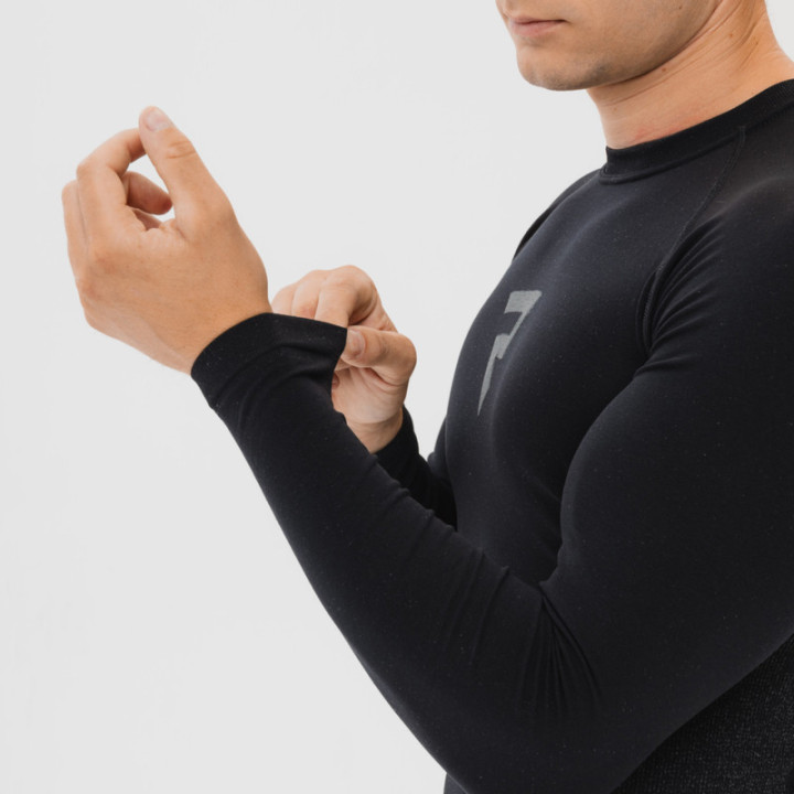 KOSZULKA TERMOAKTYWNA Z DŁUGIM RĘKAWEM REBELHORN FREEZE 2 BLACK