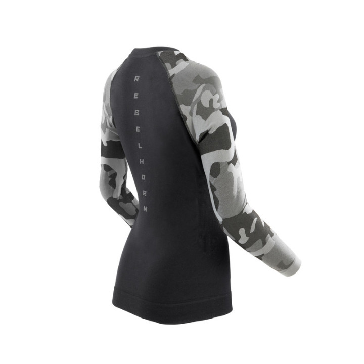 KOSZULKA TERMOAKTYWNA Z DŁUGIM RĘKAWEM DAMSKA REBELHORN FREEZE 2 CAMO