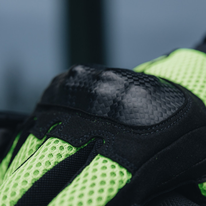 RĘKAWICE MOTOCYKLOWE REBELHORN GAP 3 BLACK FLUO YELLOW