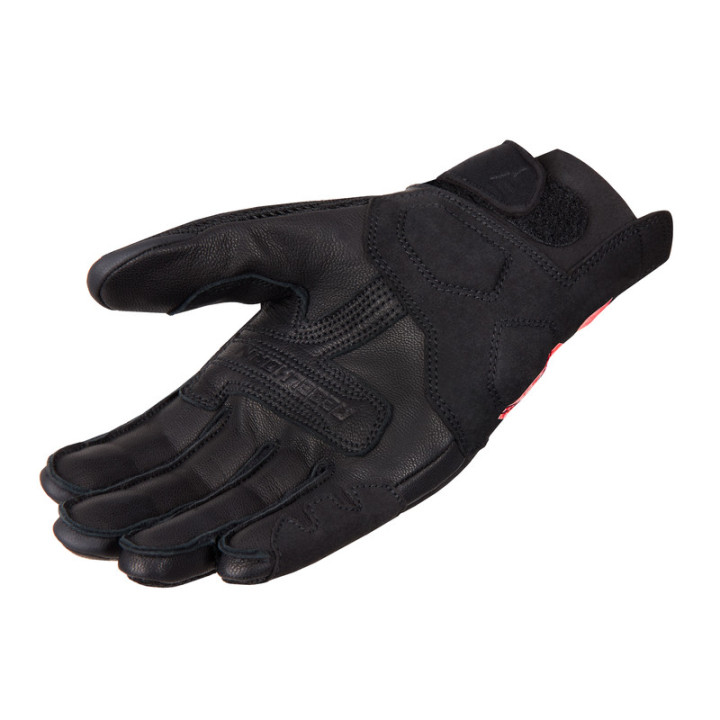 RĘKAWICE MOTOCYKLOWE DAMSKIE REBELHORN GAP 3 BLACK FLUO RED WXS