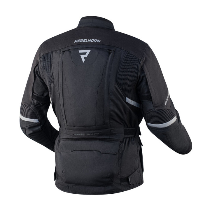 KURTKA MOTOCYKLOWA TEKSTYLNA REBELHORN HARDY 2 BLACK