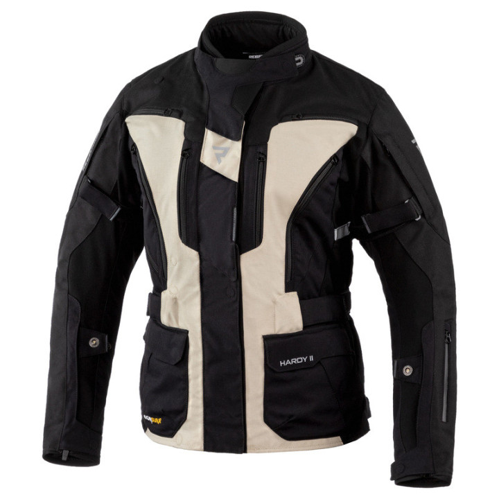 KURTKA MOTOCYKLOWA TEKSTYLNA DAMSKA REBELHORN HARDY 2 BLACK SAND DXS