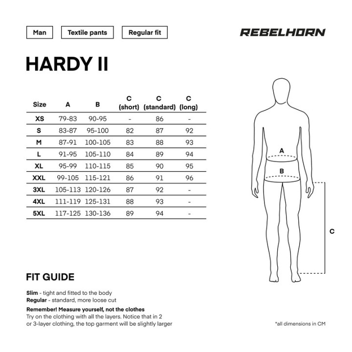 SPODNIE MOTOCYKLOWE TEKSTYLNE REBELHORN HARDY 2 BLACK GREY