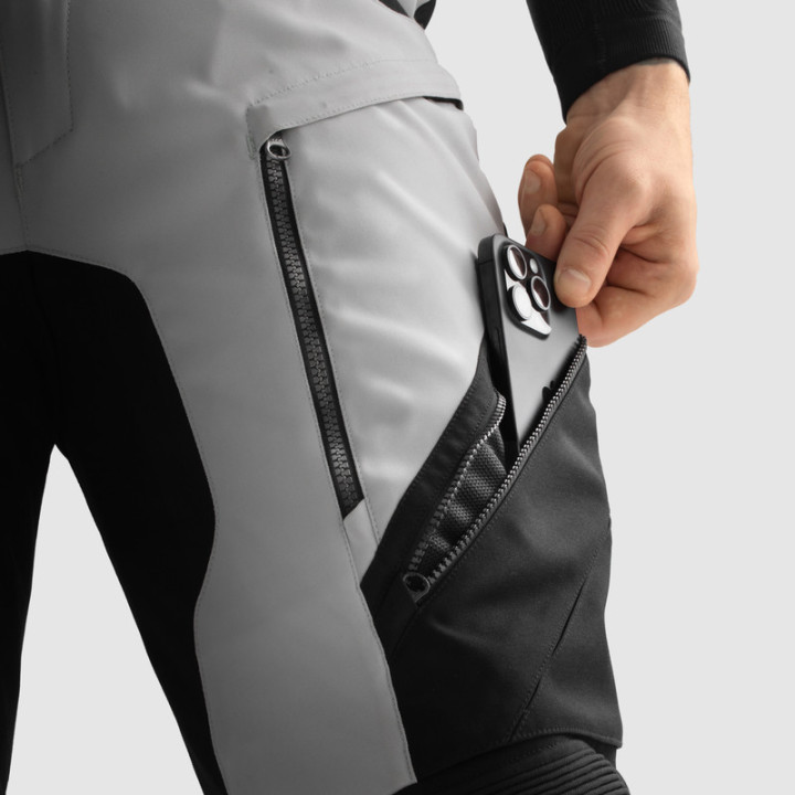 SPODNIE MOTOCYKLOWE TEKSTYLNE REBELHORN HARDY 3.0 BLACK GREY