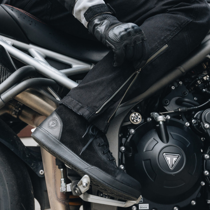 JEANSY MOTOCYKLOWE REBELHORN HAWK 3 REGULAR FIT WASHED BLACK