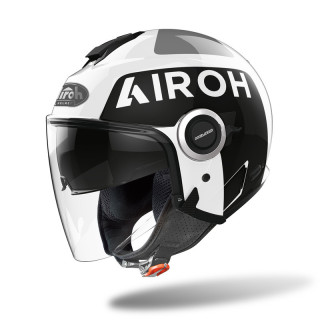 KASK MOTOCYKLOWY AIROH HELIOS UP WHITE GLOSS XS