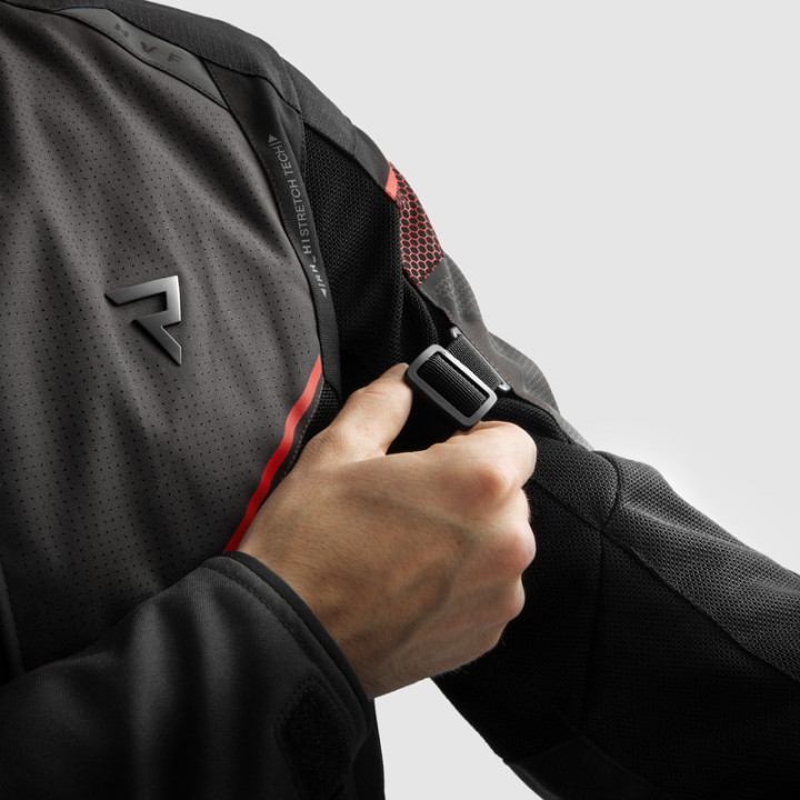 KURTKA MOTOCYKLOWA TEKSTYLNA REBELHORN HIFLOW 5 BLACK GREY RED