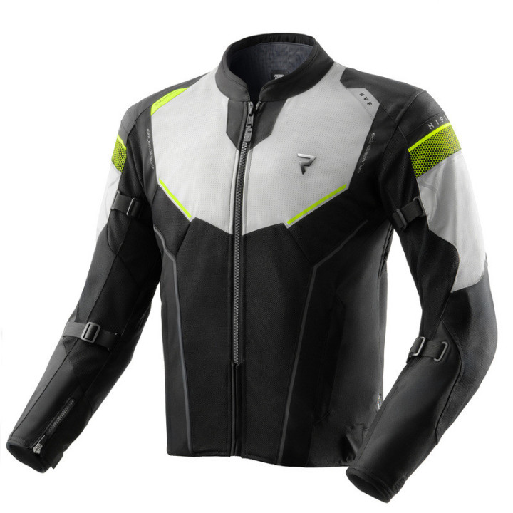 KURTKA MOTOCYKLOWA TEKSTYLNA REBELHORN HIFLOW 5 BLACK GREY FLUO YELLOW