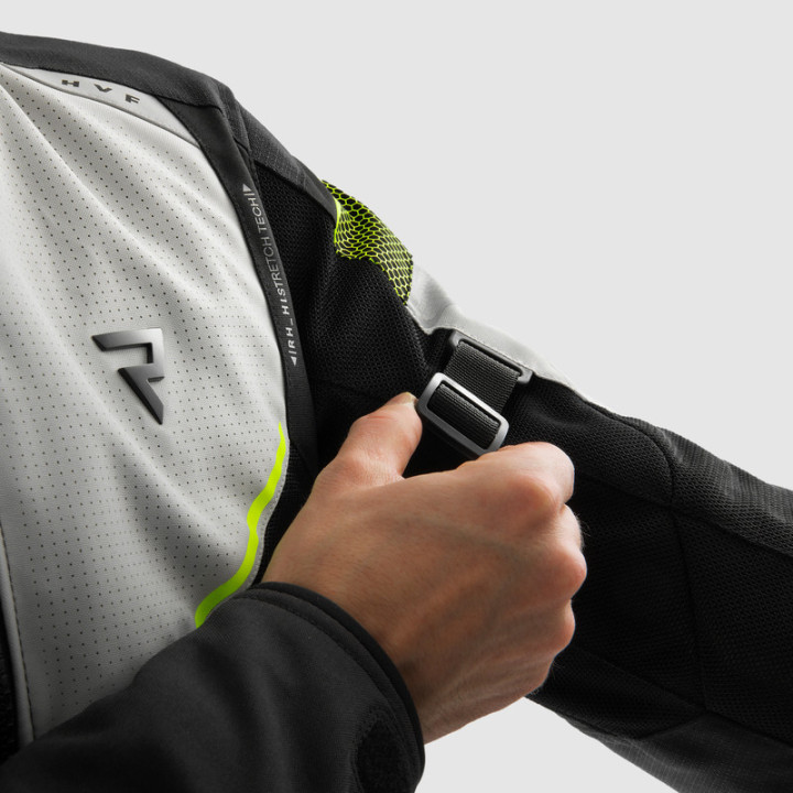 KURTKA MOTOCYKLOWA TEKSTYLNA REBELHORN HIFLOW 5 BLACK GREY FLUO YELLOW