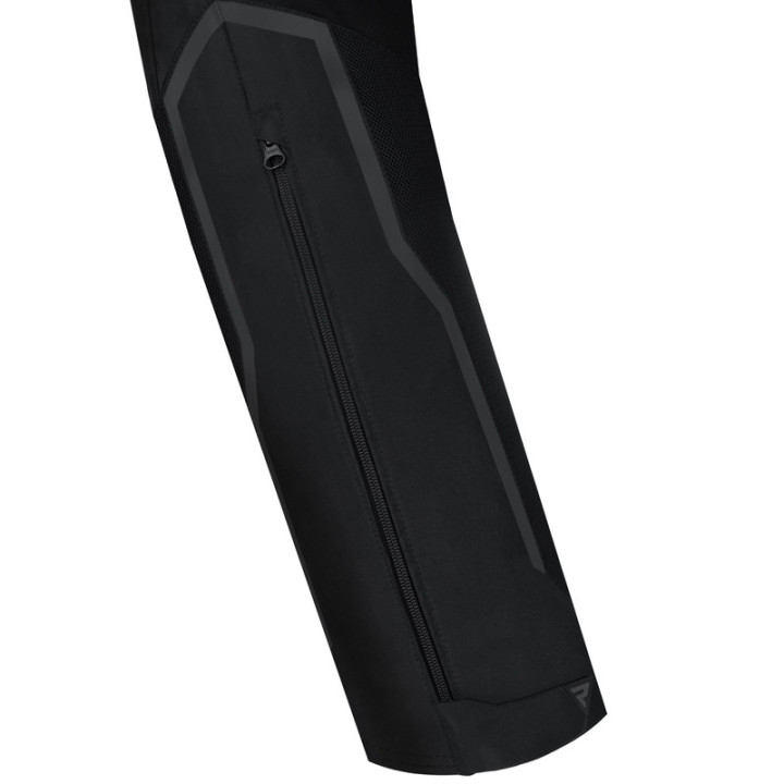 SPODNIE MOTOCYKLOWE TEKSTYLNE REBELHORN HIFLOW 4 BLACK (KRÓTKA NOGAWKA) S-7XL