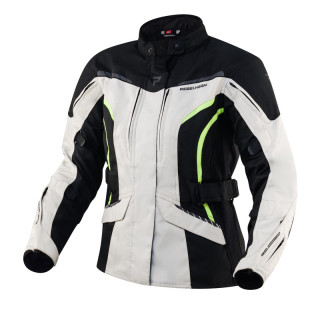 KURTKA MOTOCYKLOWA TEKSTYLNA DAMSKA REBELHORN HIKER 3 BLACK GREY FLUO YELLOW