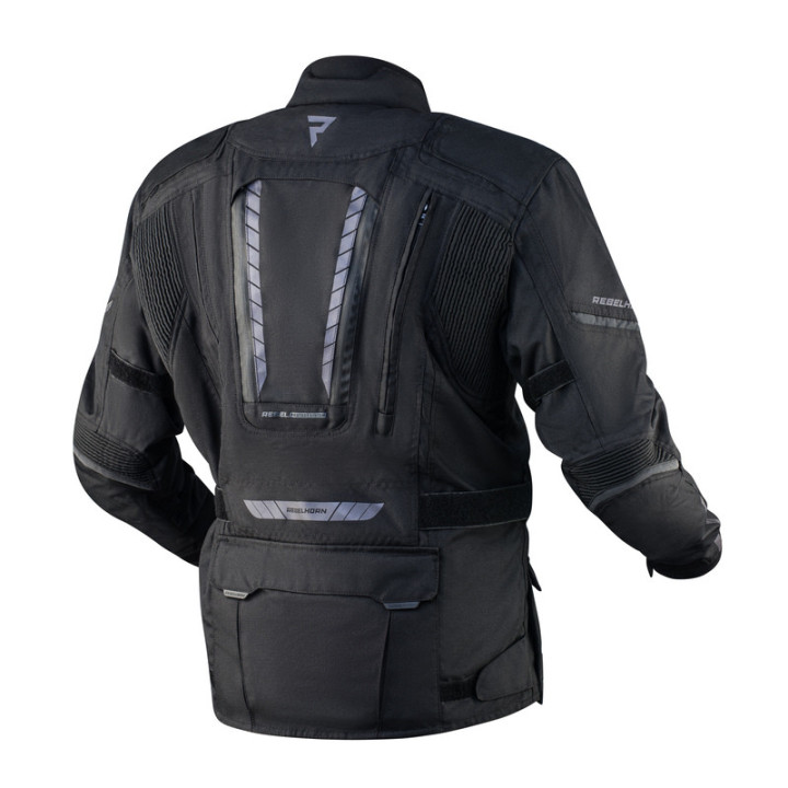 KURTKA MOTOCYKLOWA TEKSTYLNA REBELHORN HIKER 3 BLACK S