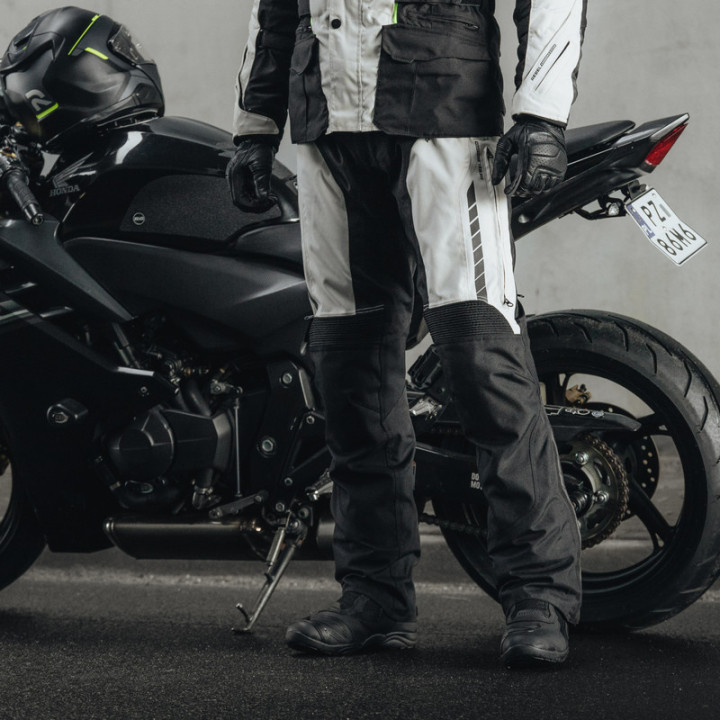 SPODNIE MOTOCYKLOWE TEKSTYLNE REBELHORN HIKER 3 BLACK GREY