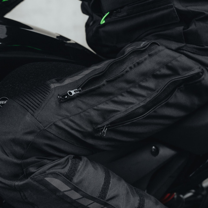 SPODNIE MOTOCYKLOWE TEKSTYLNE REBELHORN HIKER 3 BLACK GREY