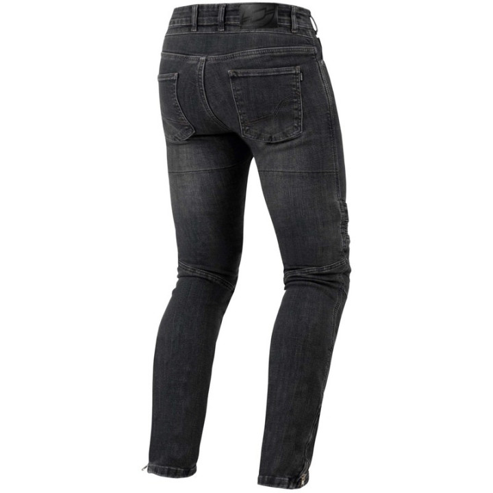 JEANSY MOTOCYKLOWE OZONE HORNET 2 WASHED BLACK