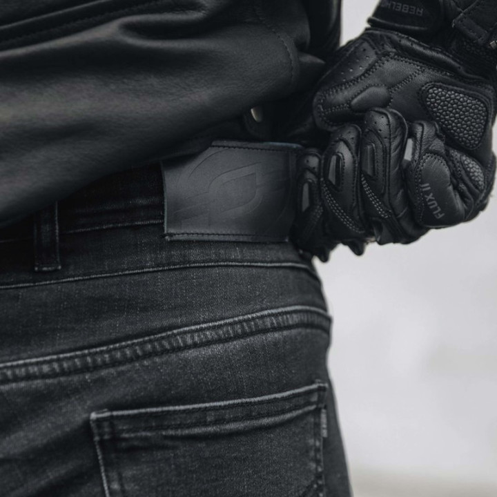 JEANSY MOTOCYKLOWE OZONE HORNET 2 WASHED BLACK