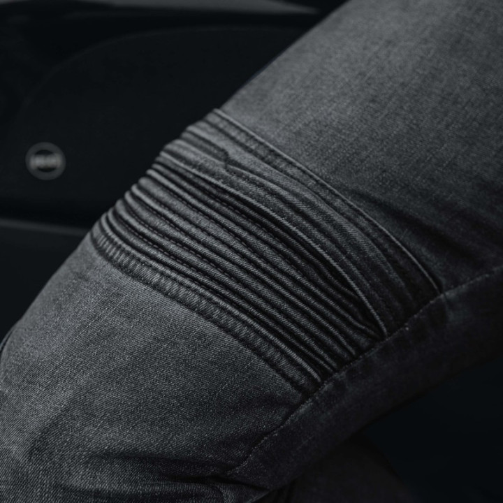 JEANSY MOTOCYKLOWE OZONE HORNET 2 WASHED BLACK
