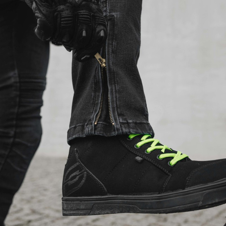 JEANSY MOTOCYKLOWE OZONE HORNET 2 WASHED BLACK