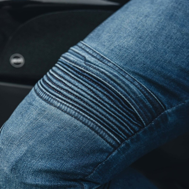 JEANSY MOTOCYKLOWE OZONE HORNET 2 WASHED BLUE